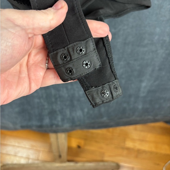 Zara Asymmetric Elegant Black Bodysuit Sz Medium - Picture 7 of 13